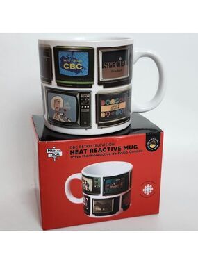 CBC Retro Television Mug Main and Local New in Box Heat Reactive BNIP